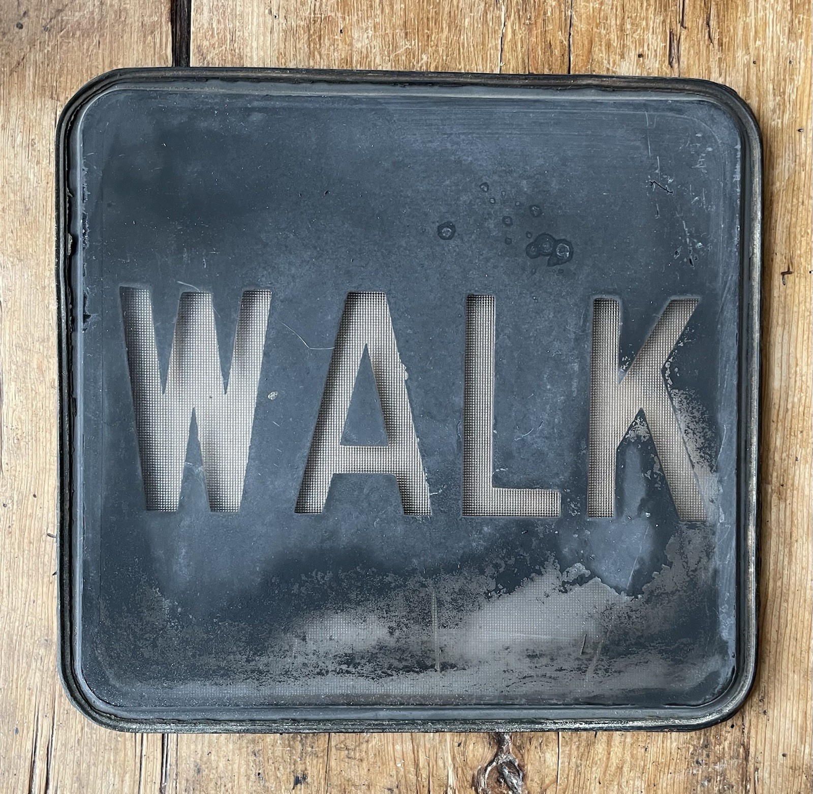 Pedestrian Crosswalk Bundle- WALK/DONT WALK Glass Lens + Button Panel to Cross