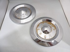 1955-1956 Ford Customline Fairlane 10.5 Poverty Dog Dish Hub Caps Hubcaps 2 1955-1956 Ford Customline Fairlane 10.5 Poverty Dog Dish Hub Caps Hubcaps 2