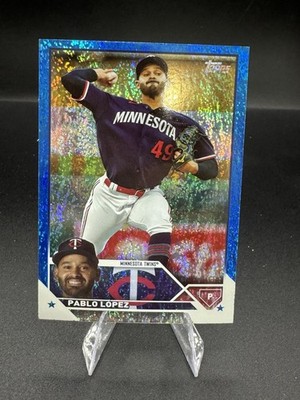 2023 Topps Update Series Pablo Lopez #US117 Blue Foil /999 Minnesota Twins