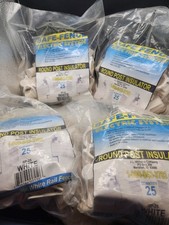 Safe-Fence Poly Tape Round Post Electric Fence Insulators 4 Bags Of 25 New USA