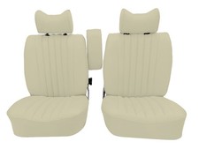 Sitzbezüge Bezüge für die Vordersitze für Mercedes Benz SL R107 Pergament bis.84