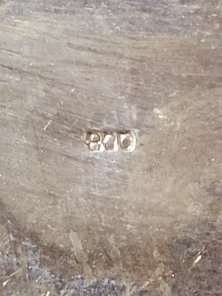 Antigua silla sedán miniatura plateada 800 rococó repoussé decoración casa de muñecas 41 g Foto 2 de 4