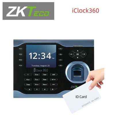 ZKTeco iClock360 TCP/IP Fingerprint Time Clock Attendance Terminal ID Card