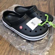 Clogs Crocs Crocband Black Mens 12 - 11016 001 Brand New in Plastic Bag
