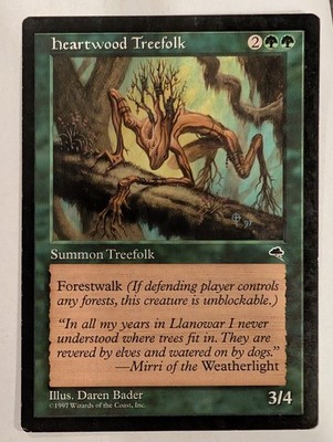 Heartwood Treefolk - Tempest - Magic the Gathering MTG Nice!
