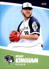 2022 Gwinnett Stripers Choice 19 Nolan Kingham Las Vegas Nevada NV Baseball Card
