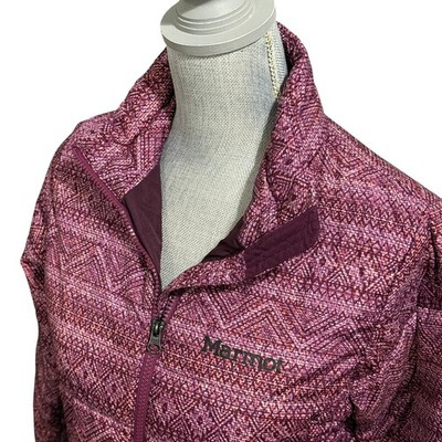 Marmot Peak Jacket - Size Small - Magenta Puffer w/Zip Pockets