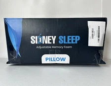 Sidney Side Sleep Adjustable Memory Foam Pillow King Bamboo Curved Magenta +Fill