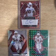 2025 Panini Mosaic - Rookie Scripts Cody Simon Red Wave Prizm (AU, RC) See Pics