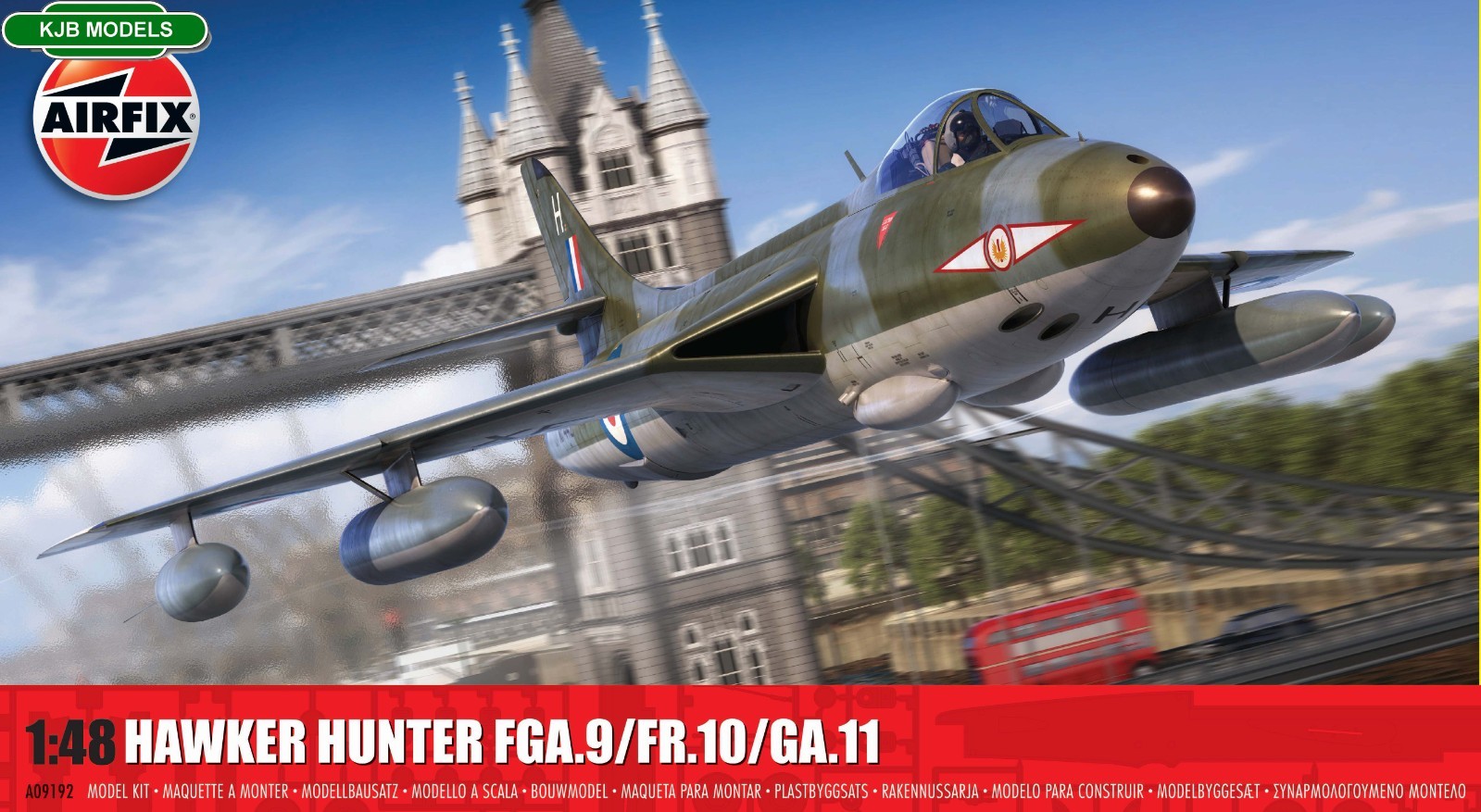 Airfix A09192 Hawker Hunter FGA.9, FR.10, GA.11. Plastic Scale Model Kit. - Image 14
