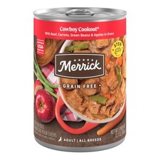 Merrick Grain Free Wet Dog Food Cowboy Cookout, 12 x 12.7oz Cans
