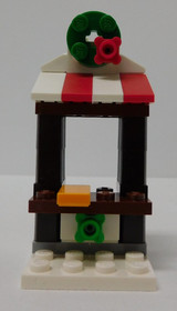 100% - 2017 LEGO Set 40262 CHRISTMAS TRAIN RIDE Market Man Conductor Minifigure+