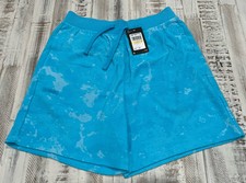 Under Armour UA Journey Aqua Blue Terry Sweat Shorts Mens Size Medium 70 MSRP