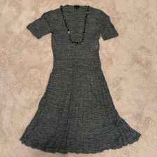 CHANEL Dress Size S with Slip Underdress Near Mint Length 40.2in SR2141