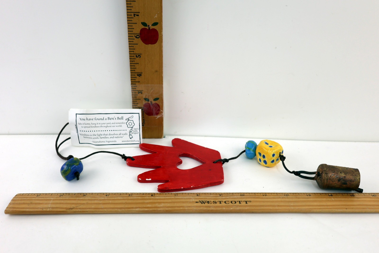 Ben&rsquo;s Bells Loving Hand Bell Ceramic Ornament/Wind Chime 5