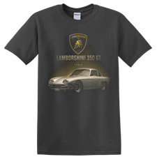 Lamborghini 350 GT 1964 Classic Car T Shirt Vintage Italian Coupe Graphic Tee