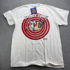 VTG NWT Warner Bros Looney Tunes 1997 T-shirt Size Large Thats All Folks