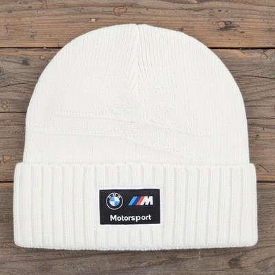 Puma BMW M Motorsport Beanie Wintermütze weiß Erwachsene 025670-02