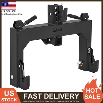 #ad 3 Point Quick Hitch Adapter Attach 2quot; Receiver for Category 1 Tractor 3000lbs $129.86