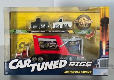 MGA CAR TUNED RIG$ CUSTOM CAR CARRIER & '87 CHEVY C10/'90 CHEVY 454 SS