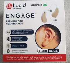 Lucid Engage OTC Hearing Aid - LEFT ear only