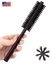 PERFEHAIR Small round Hair Brush for Thin or Short Hair, Mini round Boar Bristle