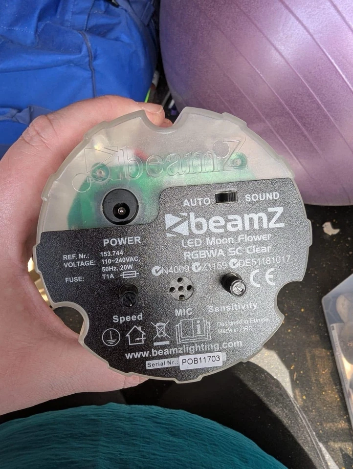 Beamz Effect White LED Light Karaoke Disco Party DJ - Image 2 of 2