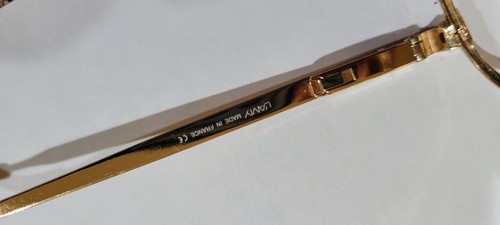 L’AMY EYEGLASSES FRAME FRANCE FREEPORT F 021 57-17-145 Gold Aviator ,pilot, vtg - Picture 10 of 15