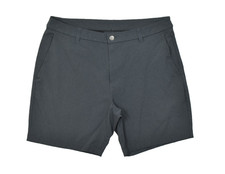 Lululemon Commission Short Warpstreme 34 Grey 9 Inch Inseam Classic Fit Golf Chi