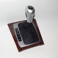 OEM 2008-2011 MERCEDES C300 Automatic Shift Knob Boot Bezel Wood Trim Shifter