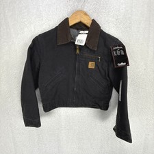 Carhartt Detroit Jacket Fleece Lined Youth Medium 8 YYJ97 BLK Black NWT NOS