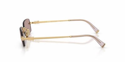 MIU MIU MU B50S 5AK2OI Gold Light Purple Lens Rimless  display picture 1