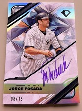 Topps Diamond Icons Jorge Posada White Polychromatink Auto /15 WPA-JP 2025