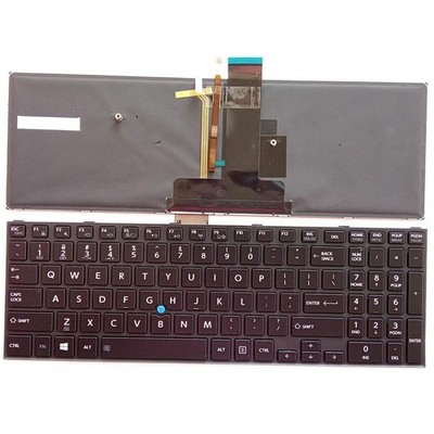 US-Tastatur mit Hintergrundbeleuchtung für Laptop Ersatz Schwarz für Toshiba