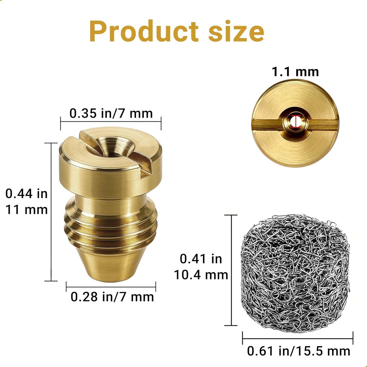 2 Pieces 1.1 mm Foam Cannon Orifice Nozzle and 2 Maker,... 