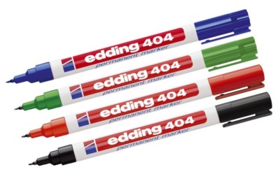 Edding 404 Permanentmarker Filzstift Marker nachfüllbar, 0,75 mm, Farbe wählbar