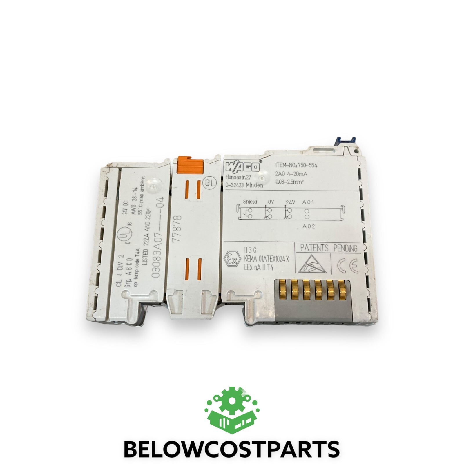 WAGO 750-554 D-32423 Minden 2 AI Hansastra.27 24V DC Thermocouple ...
