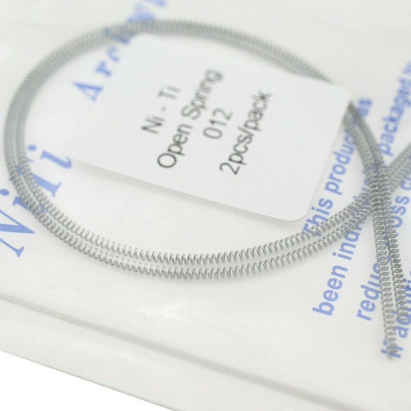 5 Packs Dental Niti Open Coil Springs (0.012*180mm) - 2pcs Per Pack, Orthodontic Supplies