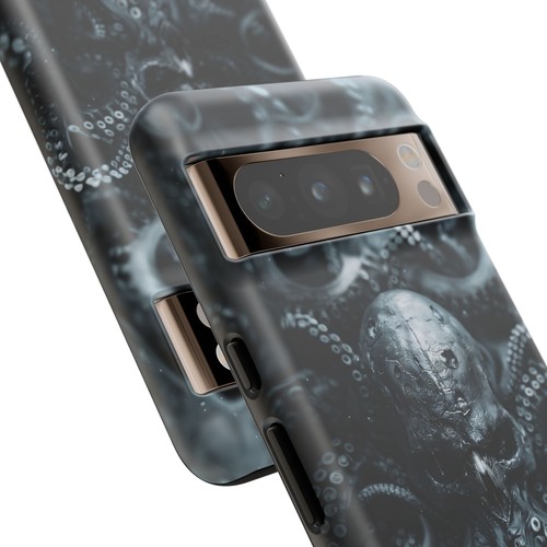 Black Ink Skull Octopus - Phone Case for iPhone, Galaxy, Pixel - 第 151/281 張圖片