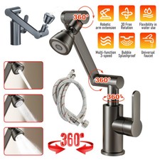 1440  Llave De Agua Para Cocina Con Rociador Grifos Fregadero Lavamanos Ba o US