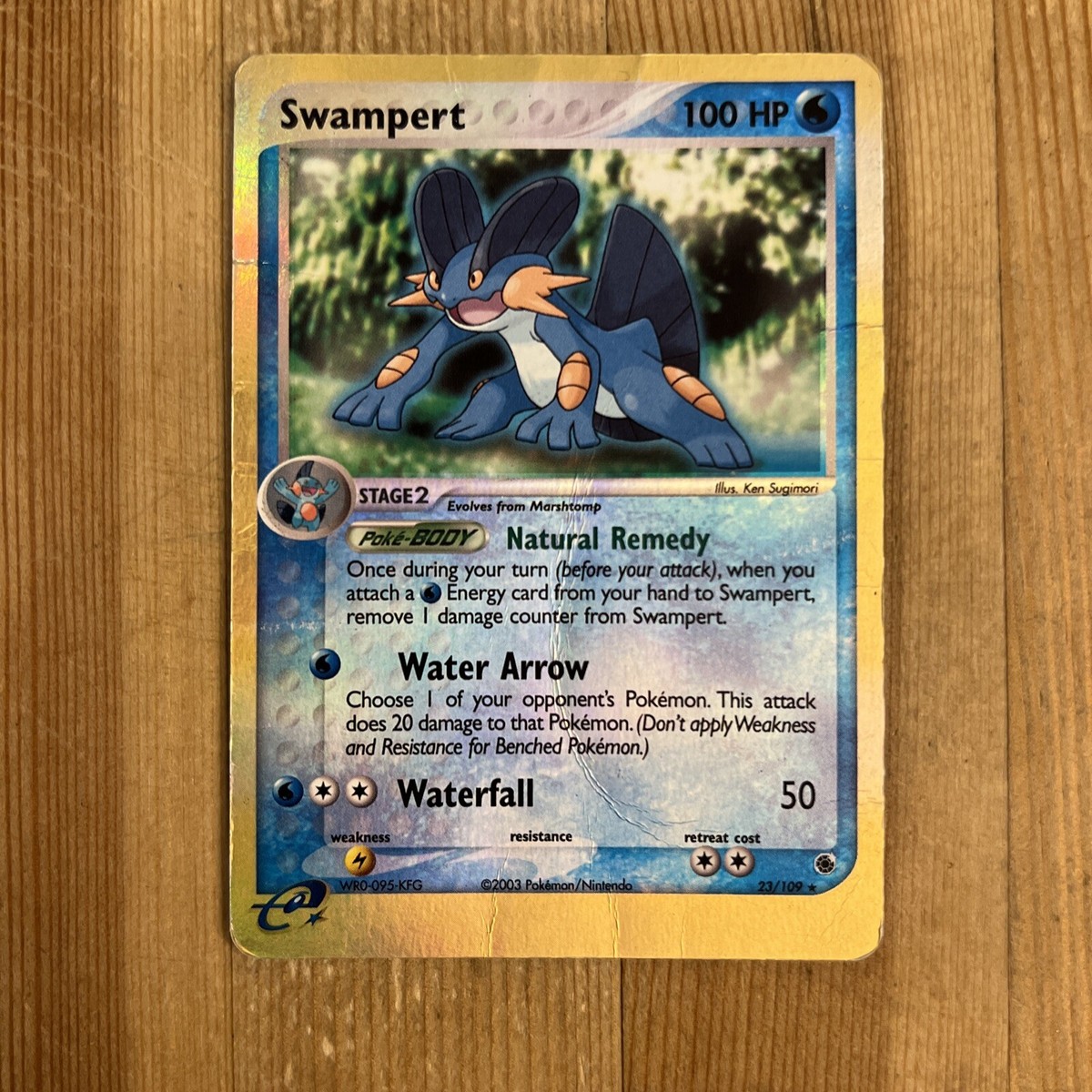 Swampert 23/109 Ruby and Sapphire Reverse Holo for sale