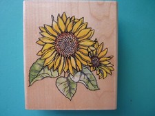 Sunflowers RUBBER STAMPEDE Rubber Stamp