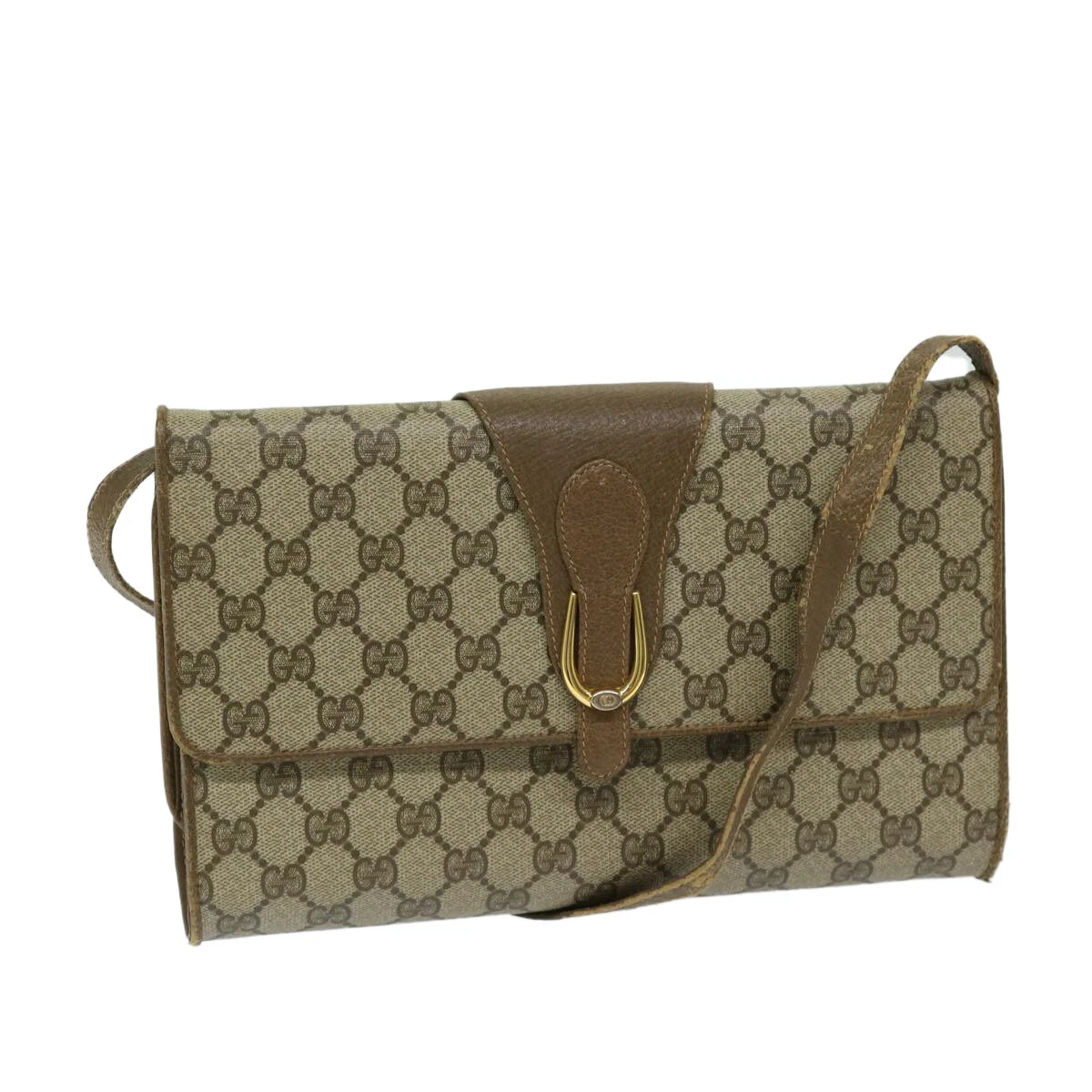 Sac bandoulière GUCCI GG Supreme PVC beige 904 02 050 authentique hk1157