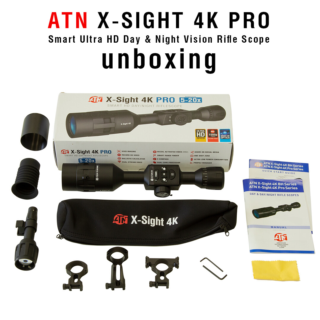Refurbished ATN X-Sight 4K Pro 3-14x Smart Day/Night Rifle Scope 