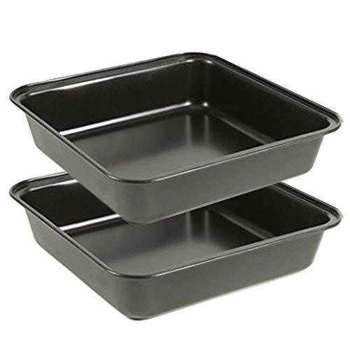 MGE - Set di 2 Teglie da Forno con Rivestimento Antiaderente - Stampo da (r9f)