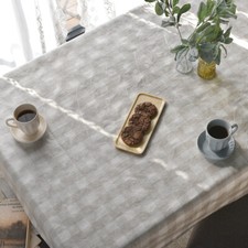Waterproof Spill Proof Cotton Home Dining Outdoor Tablecloth Cover Made in Korea