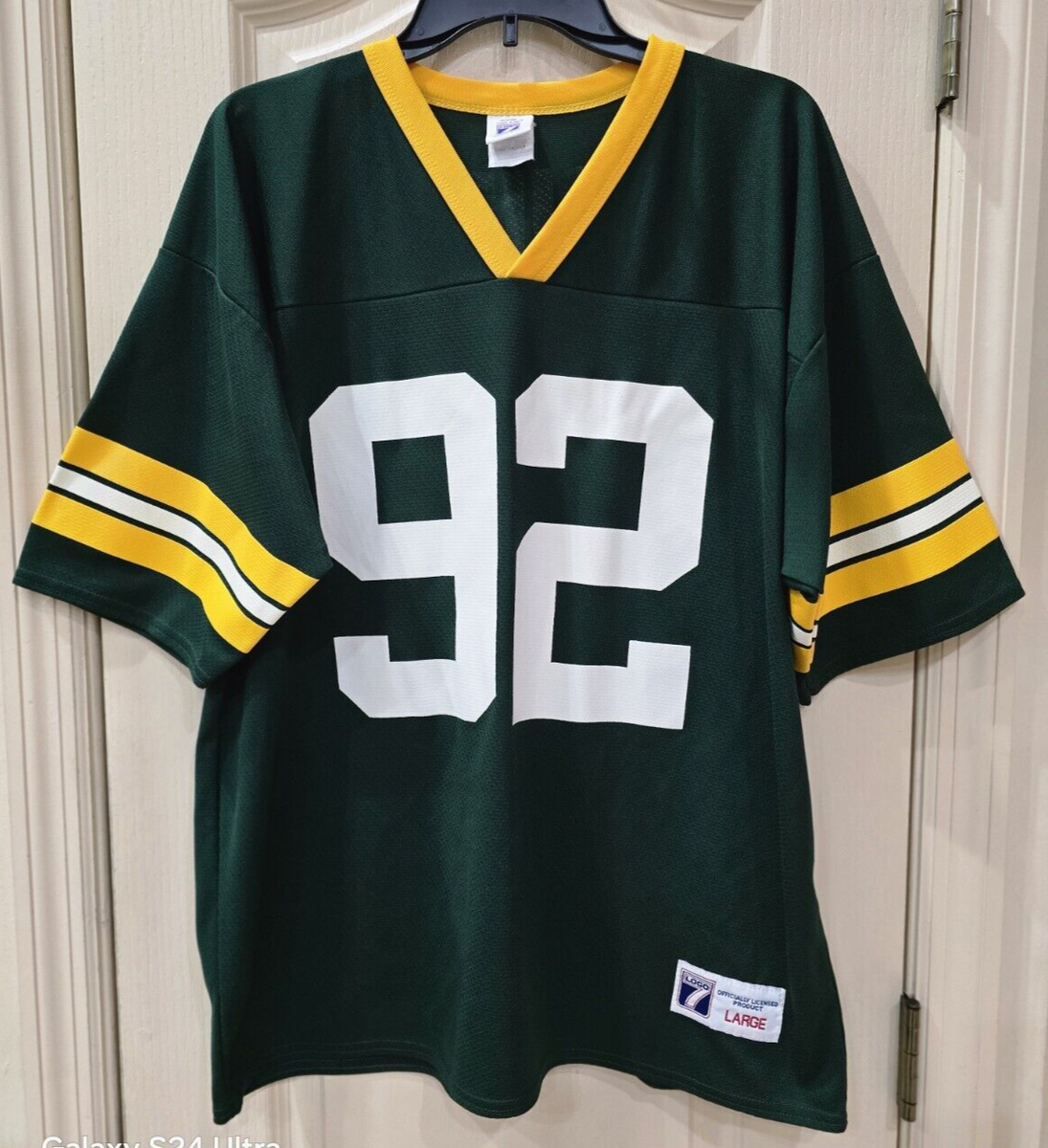 Vintage Reggie White Green Bay Packers Logo 7 NFL Football