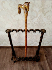 Antique New Designer Stick Wooden Stand Storage Rack Display for Walking Cane