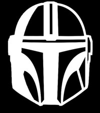 Star Wars Mandalorian Helmet Vinyl Decal/ Sticker