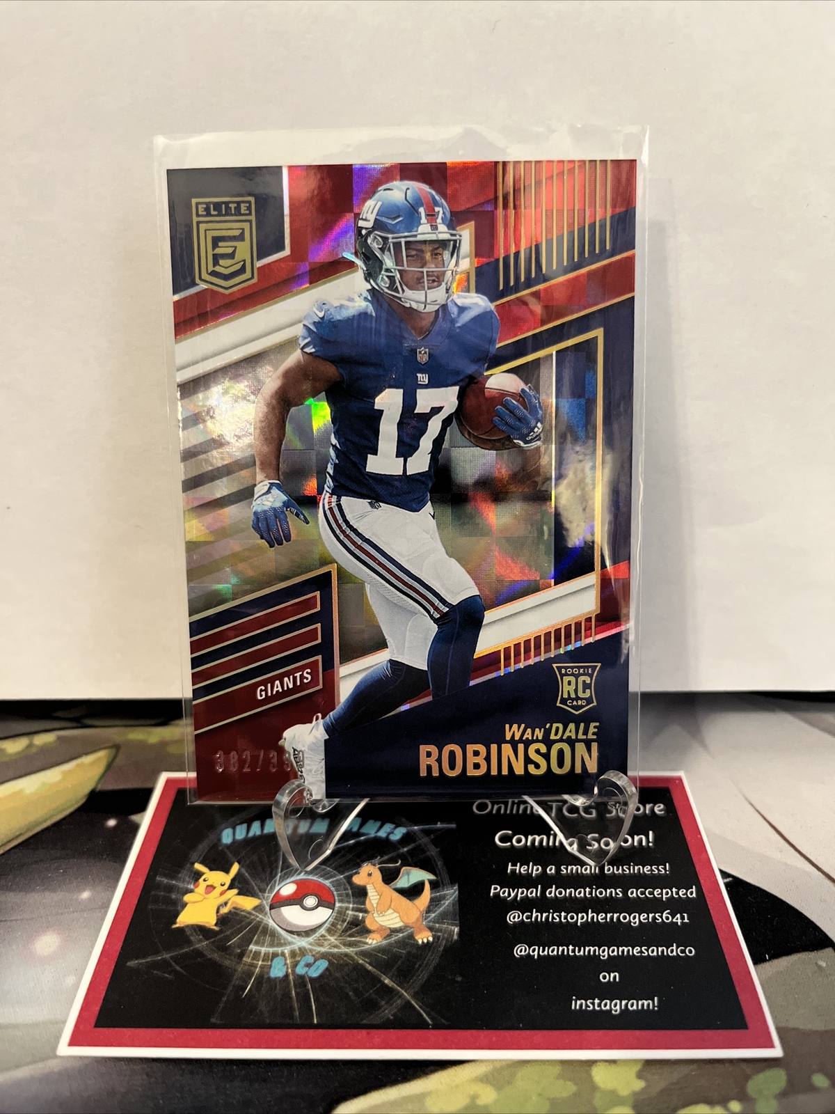 2022 Donruss Elite Wan’dale Robinson Red #/399 Rookie Giants RC
